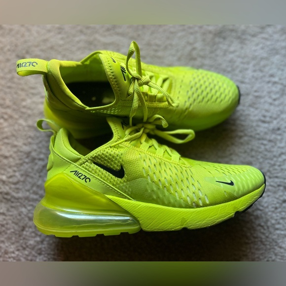 Women’s Lime Green 270 Running Tennis Shoes Size 8 - Picture 2 of 4